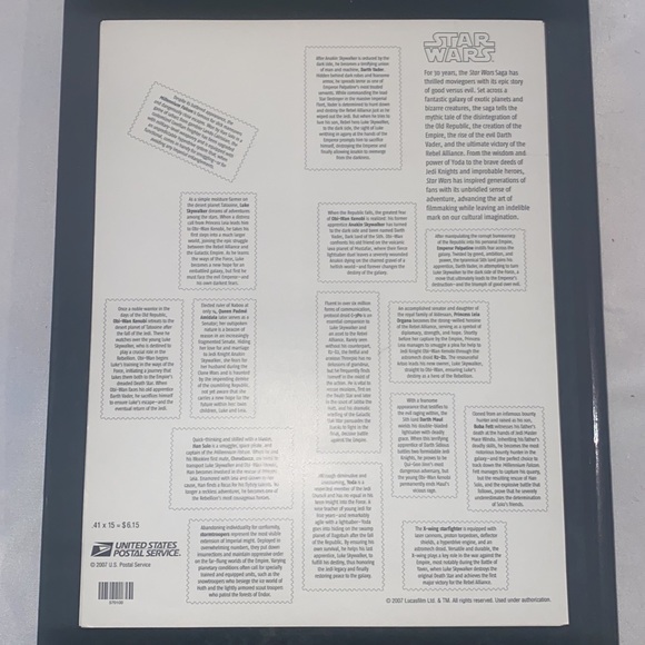 2007 Star Wars Stamps. - Picture 3 of 9